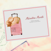 Bon Voyage Retirement Party Suitcase Adventure Einladung