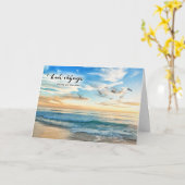 Bon Voyage Safe Reisen Sunset Beach Karte (Gelbe Blume)