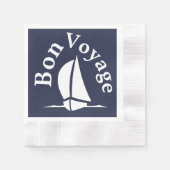 Bon Voyage Sailing Serviette (Vorderseite)