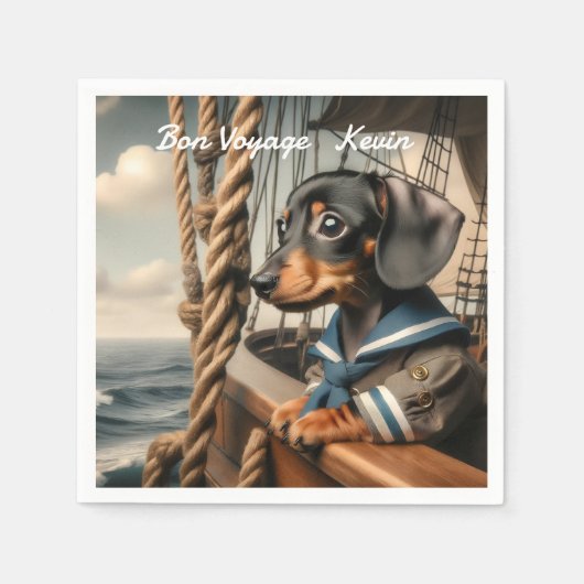 BON VOYAGE  SERVIETTE (Vorderseite)