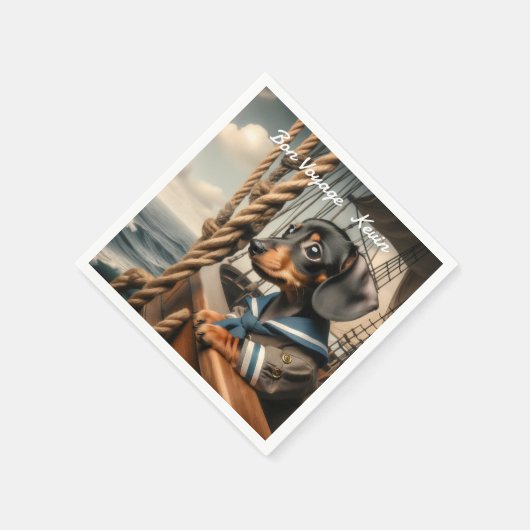 BON VOYAGE SERVIETTE (Ecke)