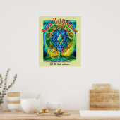 Bön Voyage Tree of the World Poster (Küche)
