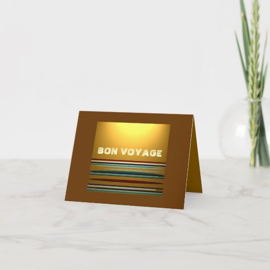 Bon Voyage >Urlaubskarte Feiertagskarte (Vorderseite)