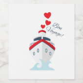 Bon Voyage Weinetikett (Einzelnes Label)