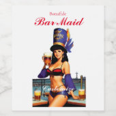 Bonafide Bar Maid Thunder_Cove  Weinetikett (Einzelnes Label)