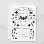 Bonafide Black Spades Tattoo Style Thunder_Cove Einladung (Vorderseite)