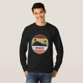 Bonaire Berg Und Palmen T-Shirt (Vorne ganz)
