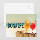 Bonaire-Cocktails Postkarte (Vorne/Hinten)