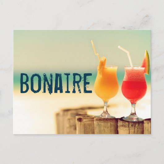 Bonaire-Cocktails Postkarte (Vorderseite)
