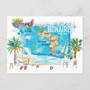 Bonaire Dutch Antilles Caribbean Island Feiertagspostkarte