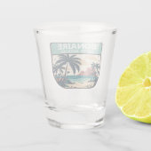 Bonaire Dutch Antilles Retro Emblem Schnapsglas