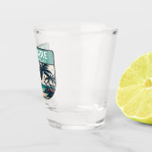 Bonaire Dutch Antilles Retro Emblem Schnapsglas