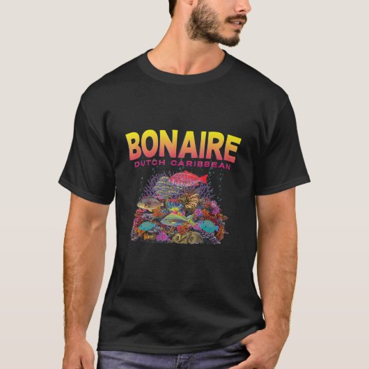 Bonaire Dutch Caribbean Coral Reef T-Shirt (Vorderseite)