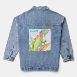 Bonaire-Eidechse Jeansjacke