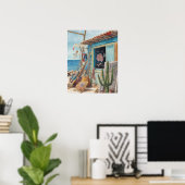 Bonaire-Fischhütte ausverkauft Poster (Heimbüro)