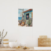 Bonaire-Fischhütte ausverkauft Poster (Küche)