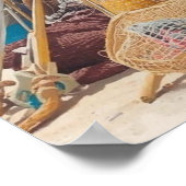 Bonaire-Fischhütte ausverkauft Poster (Ecke)