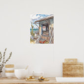 Bonaire Fischhütte ausverkauft Poster (Küche)