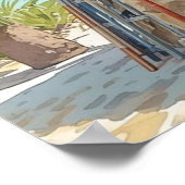 Bonaire Fischhütte ausverkauft Poster (Ecke)