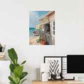 Bonaire Fischhütte Poster (Heimbüro)