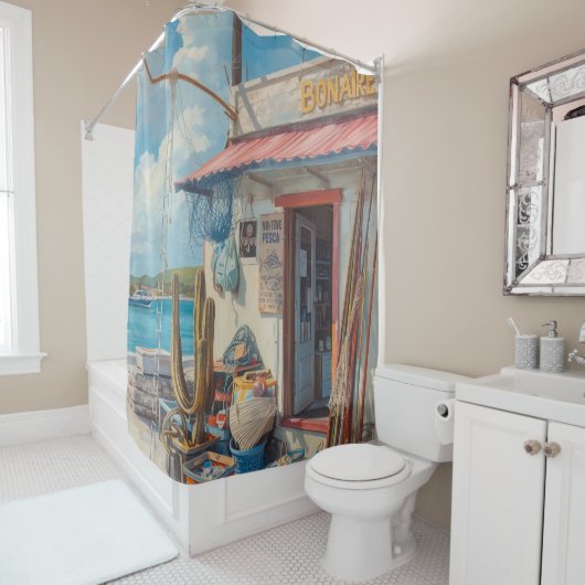 Bonaire fish shack duschvorhang (Beispiel)