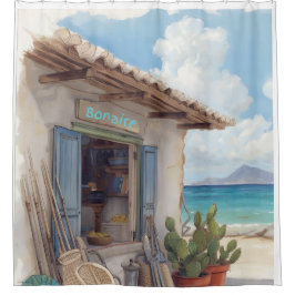 Bonaire fish shack duschvorhang