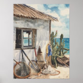 Bonaire fish shack poster (Vorne)