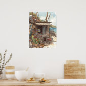Bonaire fish shack poster (Küche)
