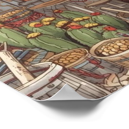 Bonaire fish shack poster (Ecke)