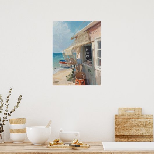 Bonaire fish shack poster (Küche)