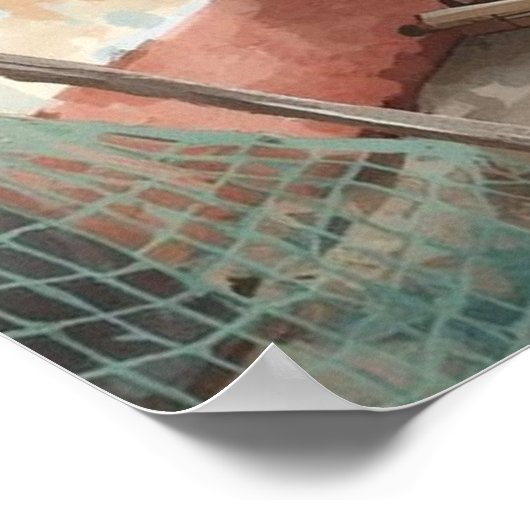 Bonaire fish shack poster (Ecke)