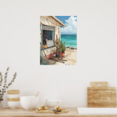 Bonaire fish shack poster (Küche)