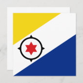 Bonaire Flag Einladung (Vorne/Hinten)