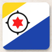 Bonaire Flag Getränkeuntersetzer (Vorderseite)