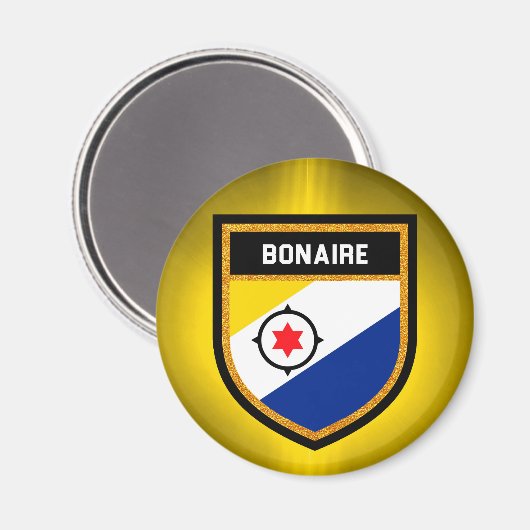 Bonaire Flag Magnet (Vorderseite/Rückseite)