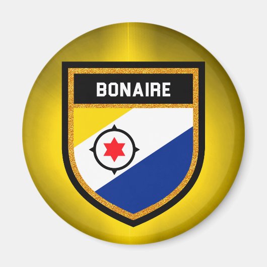 Bonaire Flag Magnet (Vorne)