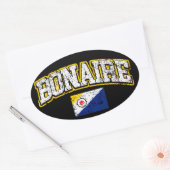 Bonaire Flag Ovaler Aufkleber (Umschlag)