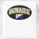 Bonaire Flag Ovaler Aufkleber (Tasche)