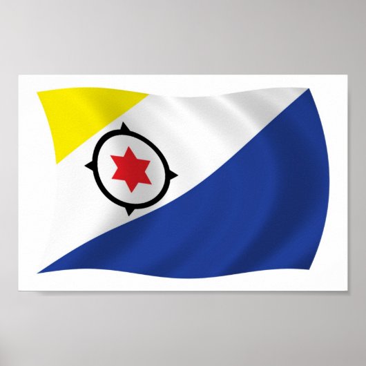 Bonaire Flag Poster Print (Vorne)
