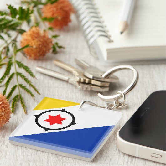 Bonaire Flag Schlüsselanhänger (Vorderseite rechts)