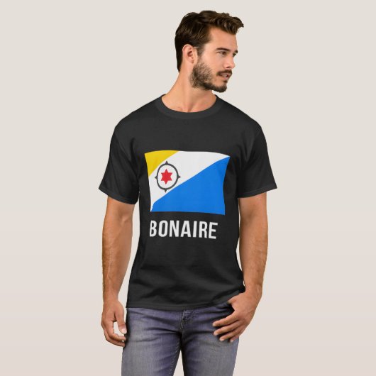 Bonaire Flag Shirt Bonairean (Vorne ganz)