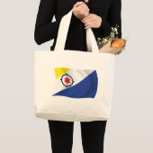 Bonaire Flag Tote Bag Jumbo Stoffbeutel (Vorderseite (Produkt))