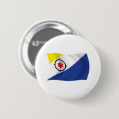 Bonaire-Flagge-Button Button (Vorne & Hinten)
