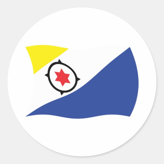 Bonaire-Flaggen-Aufkleber Runder Aufkleber (Vorderseite)