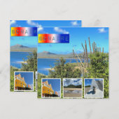 Bonaire Foto Collage Karte (Vorne/Hinten)