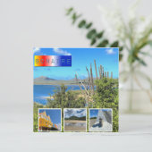 Bonaire Foto Collage Karte (Stehend Vorderseite)