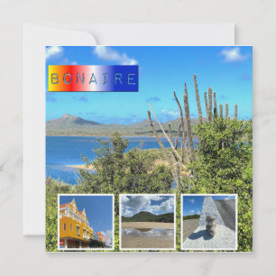 Bonaire Foto Collage Karte