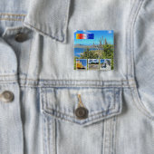 Bonaire Foto Collage Karte Button (Beispiel)