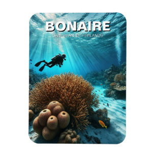 Bonaire Karibik Niederlande Scuba Diver Magnet