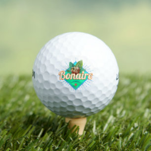Bonaire Karibik Retro Urlaub Vintage Insel Golfball